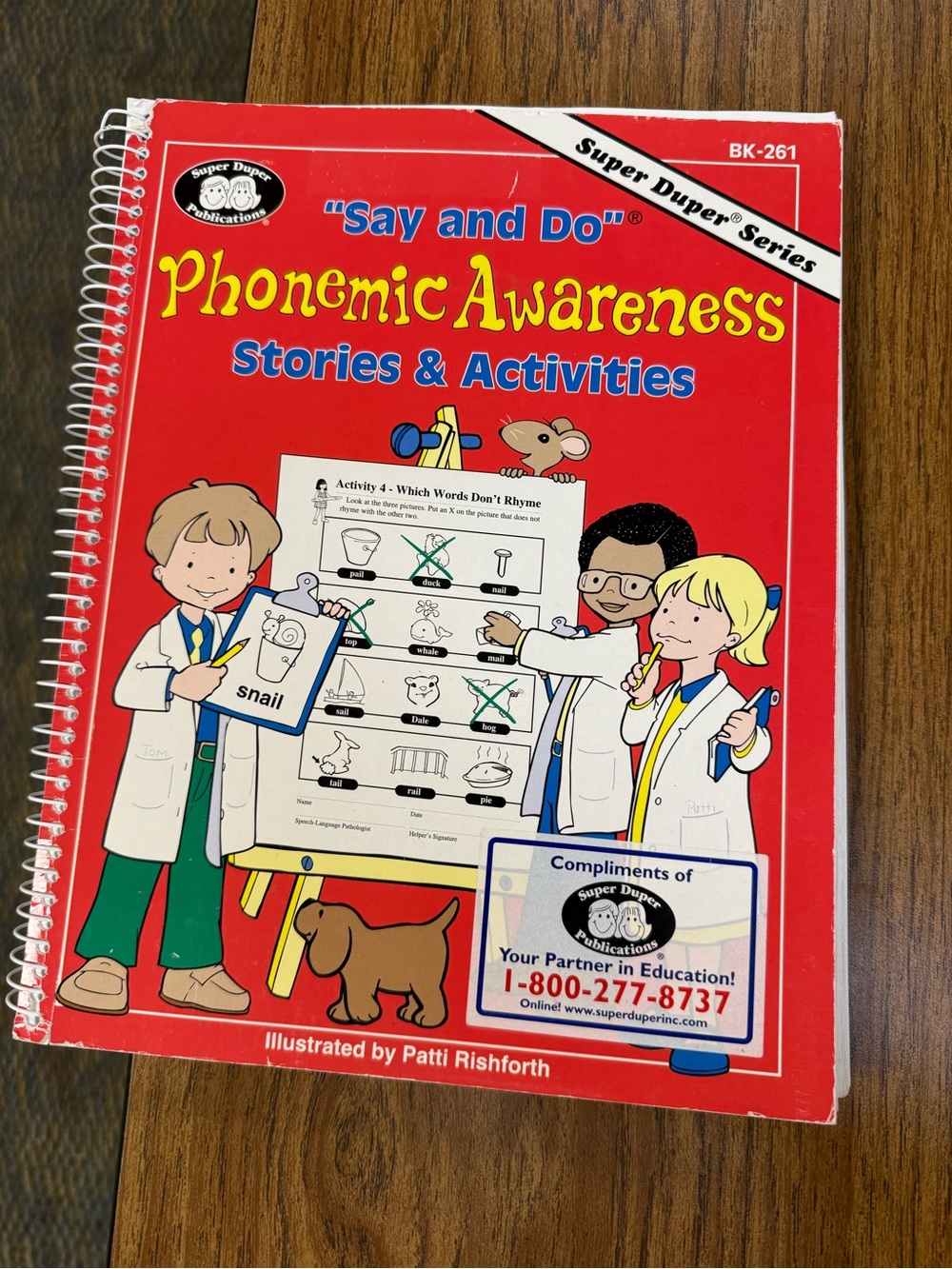 Phonemic Awareness Stories & Activities - Red Educational Workbook